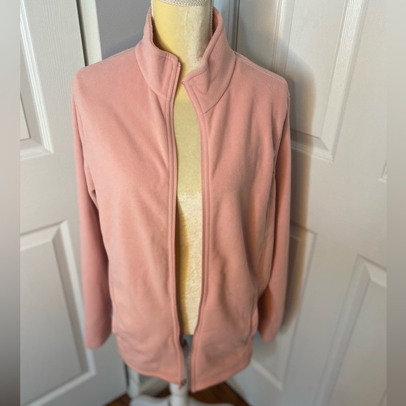 NWOT Lands’ End Pink Fleece Jacket - Picture 4 of 8